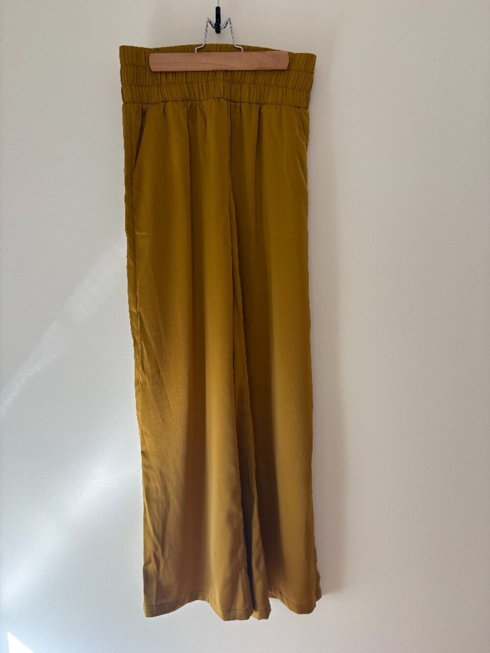 Sincerely Jules Mustard Yellow Wide Leg Pants Size L